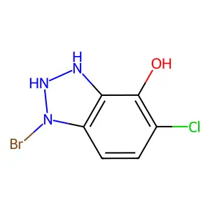 1-Bromo-5-chloro-2,3-dihydrobenzotriazol-4-ol structure