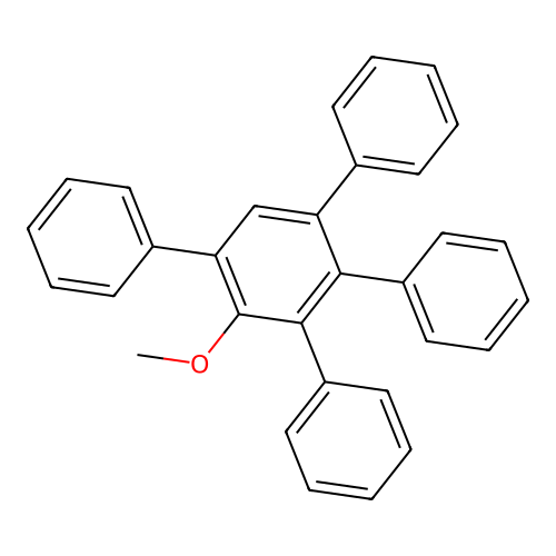 2-Methoxy-1,3,4,5-tetraphenylbenzene structure