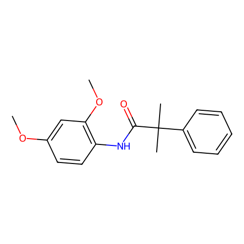 N-(2,4-dimethoxyphenyl)-2-methyl-2-phenylpropanamide structure