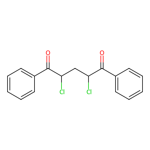2,4-Dichloro-1,5-diphenylpentane-1,5-dione structure