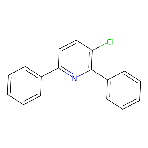 3-Chloro-2,6-diphenylpyridine structure