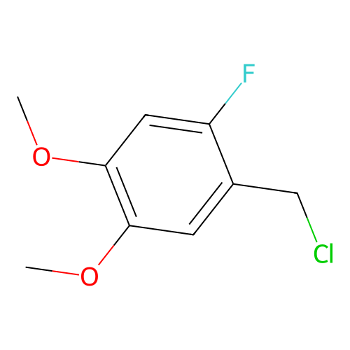 1-(Chloromethyl)-2-fluoro-4,5-dimethoxybenzene structure