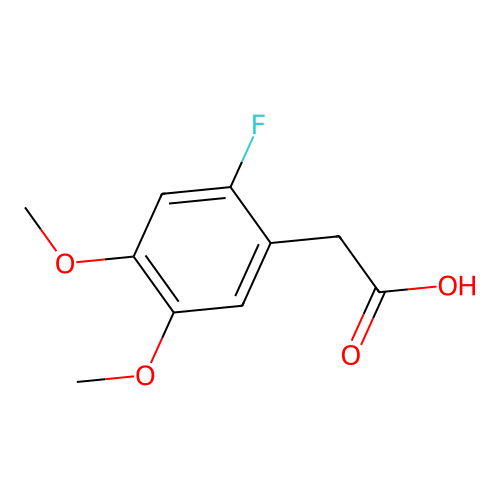 2-Fluoro-4,5-dimethoxybenzeneacetic acid structure