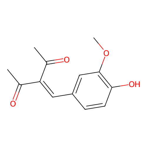 3-((4-Hydroxy-3-methoxyphenyl)methylene)-2,4-pentanedione structure