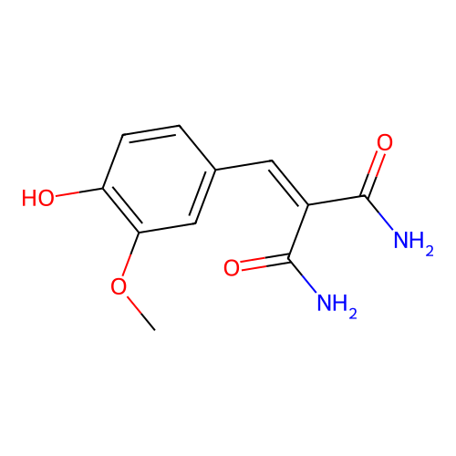 Propanediamide, 2-[(4-hydroxy-3-methoxyphenyl)methylene]- structure
