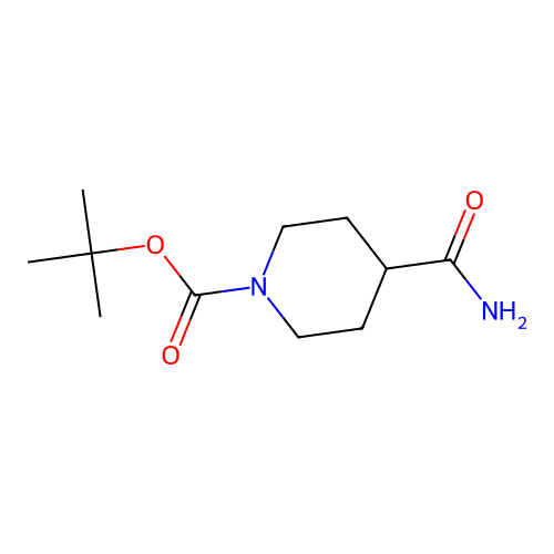 1-(tert-Butoxycarbonyl)piperidine-4-carboxamide structure
