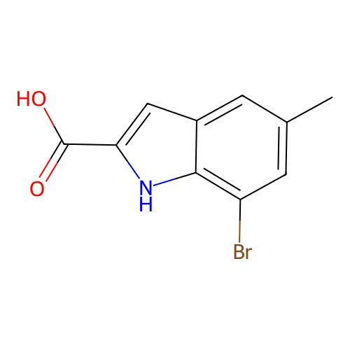 7-bromo-5-methyl-1H-indole-2-carboxylic Acid structure