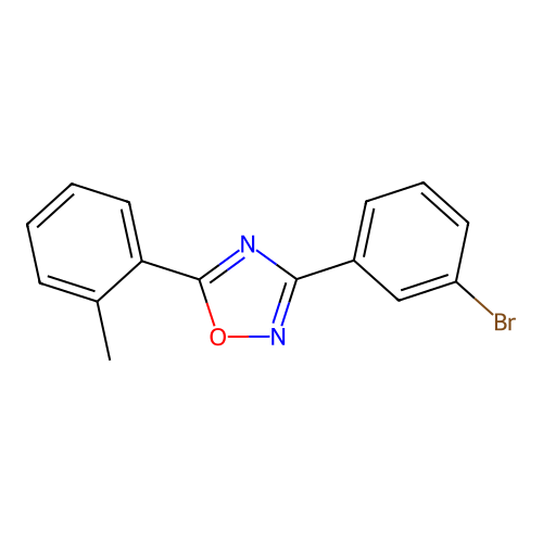 3-(3-Bromophenyl)-5-(2-methylphenyl)-1,2,4-oxadiazole structure