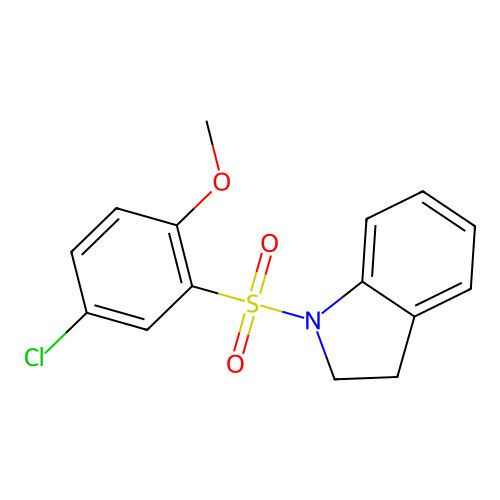 4-Chloro-2-(indolinylsulfonyl)-1-methoxybenzene structure
