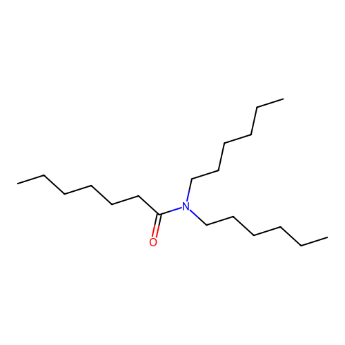 N,N-dihexylheptanamide structure