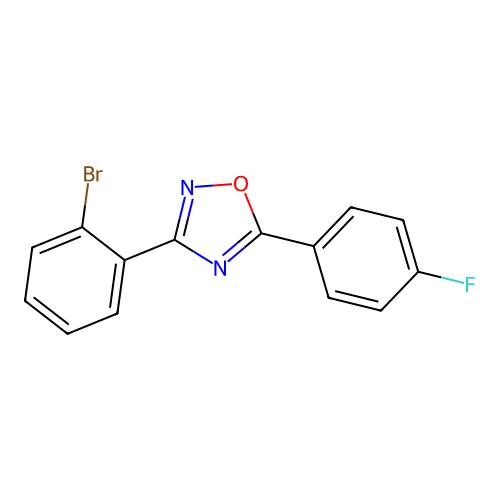 3-(2-Bromophenyl)-5-(4-fluorophenyl)-1,2,4-oxadiazole structure
