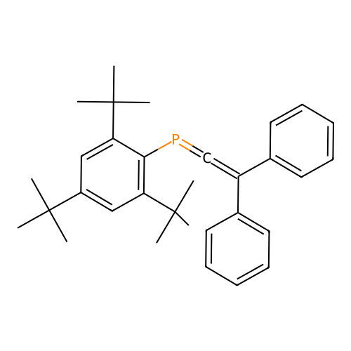 Phosphine, (diphenylethenylidene)[2,4,6-tris(1,1-dimethylethyl)phenyl]- structure