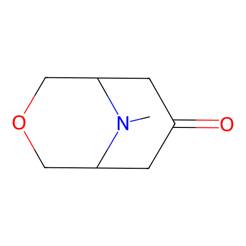 9-Methyl-3-oxa-9-azabicyclo(3.3.1)nonan-7-one structure
