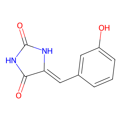 5-[(3-Hydroxyphenyl)methylidene]imidazolidine-2,4-dione structure