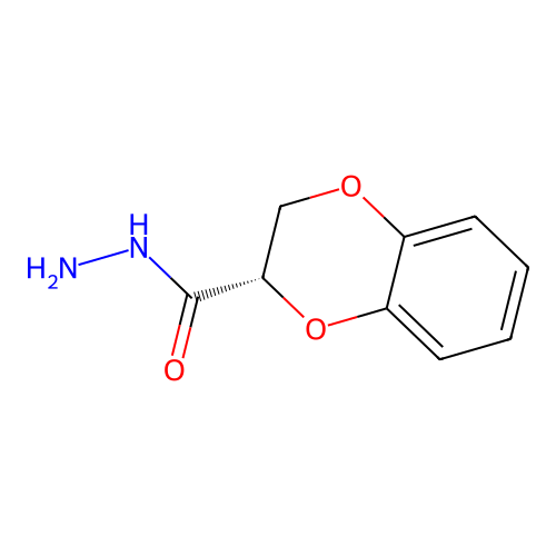 (3S)-2,3-二氢-1,4-苯并二噁英-3-甲酰肼 structure