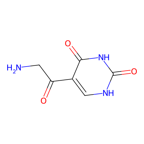 5-(2-aminoacetyl)-1H-pyrimidine-2,4-dione structure