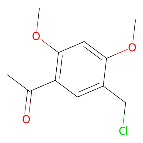 1-[5-(Chloromethyl)-2,4-dimethoxyphenyl]ethan-1-one structure