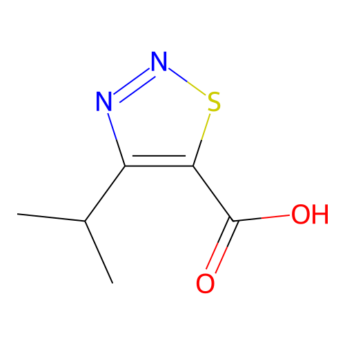 4-(Propan-2-yl)-1,2,3-thiadiazole-5-carboxylic acid structure