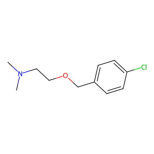 2-[(4-氯苯基)甲氧基]-N,N-二甲基乙胺 structure