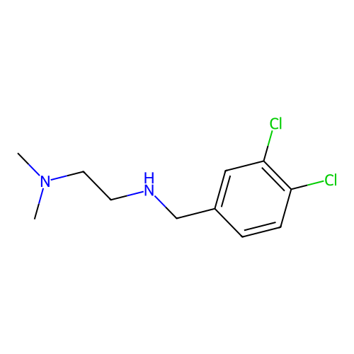 N'-(3,4-dichlorobenzyl)-N,N-dimethylethane-1,2-diamine structure