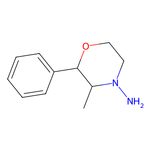 3-Methyl-2-phenylmorpholin-4-amine structure