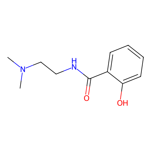 N-[2-(dimethylamino)ethyl]-2-hydroxybenzamide structure