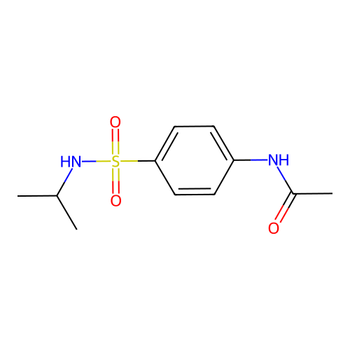 N-[4-(propan-2-ylsulfamoyl)phenyl]acetamide structure