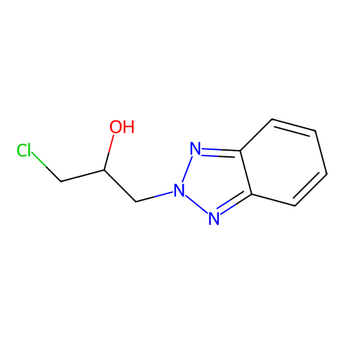 1-Benzotriazol-2-YL-3-chloro-propan-2-OL structure