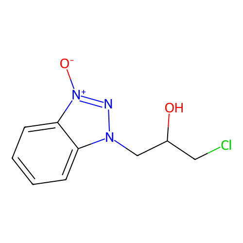 1-Chloro-3-(3-oxidobenzotriazol-3-ium-1-yl)propan-2-ol structure