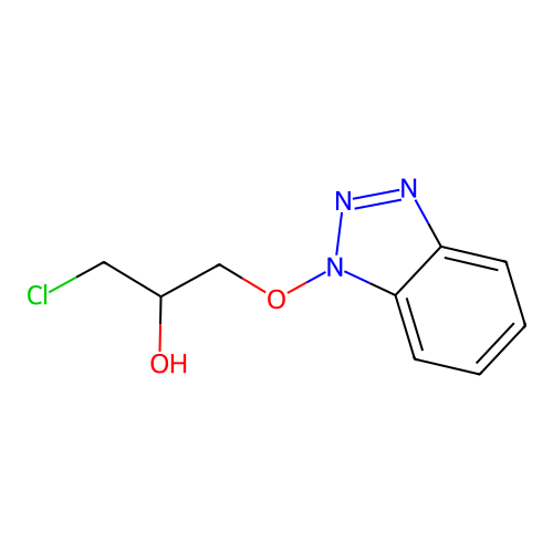 1-Benzotriazol-1-yloxy-3-chloro-propan-2-OL structure