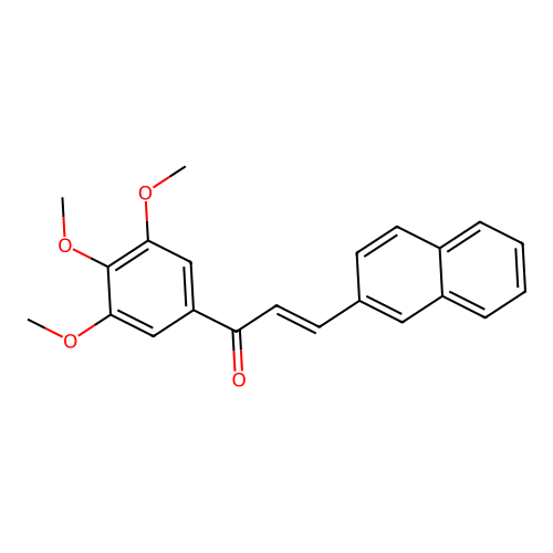 2-Propen-1-one, 3-(2-naphthalenyl)-1-(3,4,5-trimethoxyphenyl)- structure