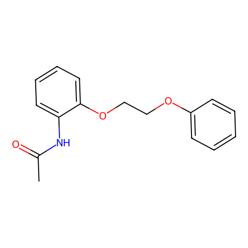 N-[2-(2-phenoxyethoxy)phenyl]acetamide structure