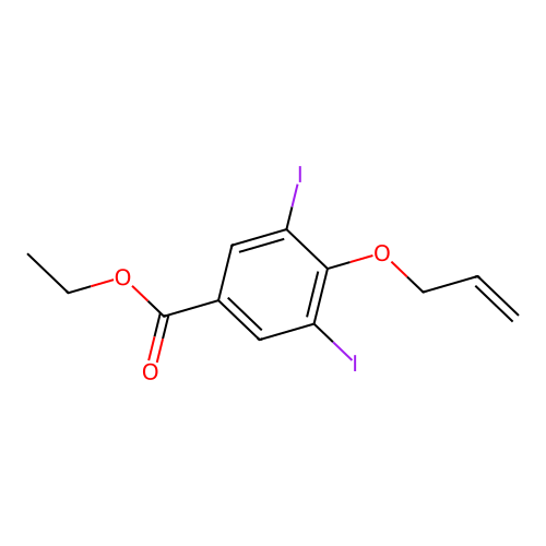 Ethyl 4-(allyloxy)-3,5-diiodobenzoate structure