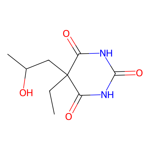 5-Ethyl-5-(2-hydroxypropyl)pyrimidine-2,4,6(1h,3h,5h)-trione structure