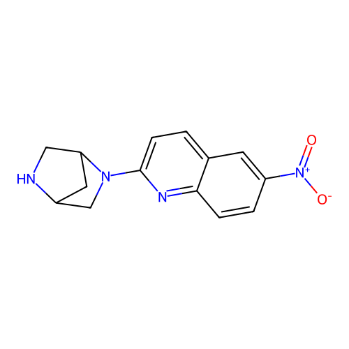 2-(2,5-Diazabicyclo[2.2.1]heptan-2-yl)-6-nitroquinoline structure