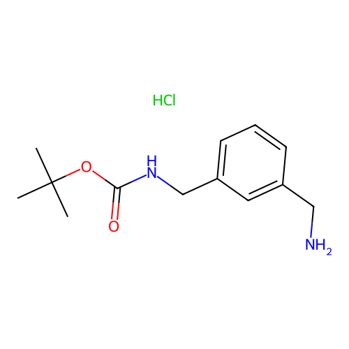 tert-butyl N-{[3-(aminomethyl)phenyl]methyl}carbamate hydrochloride structure