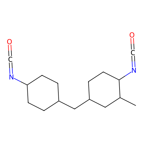 1-Isocyanato-4-((4-isocyanatocyclohexyl)methyl)-2-methylcyclohexane structure