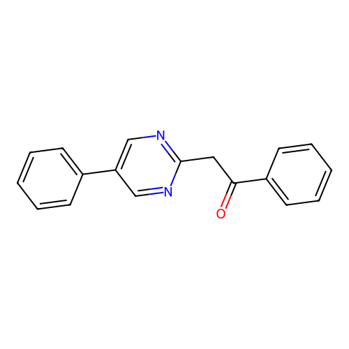 Ethanone, 1-phenyl-2-(5-phenyl-2-pyrimidinyl)- structure
