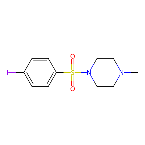 1-[(4-Iodophenyl)sulfonyl]-4-methylpiperazine structure
