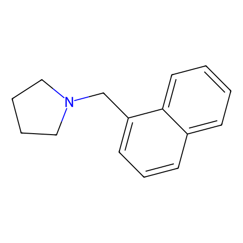 1-(Naphthalen-1-ylmethyl)pyrrolidine structure