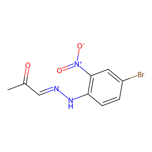 Acetone 4-bromo-2-nitrophenylhydrazone structure