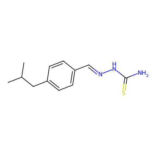 ({[4-(2-Methylpropyl)phenyl]methylidene}amino)thiourea structure