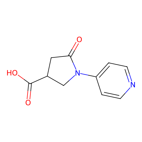 5-Oxo-1-pyridin-4-ylpyrrolidine-3-carboxylic acid structure