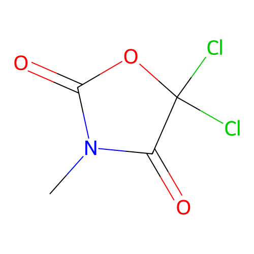 5,5-Dichloro-3-methyl-1,3-oxazolidine-2,4-dione structure