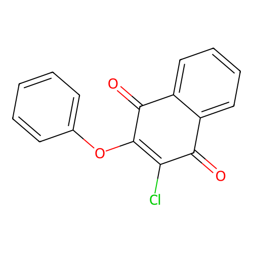 2-Chloro-3-phenoxy-1,4-naphthoquinone structure