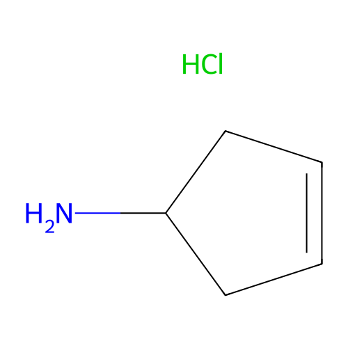 1-Amino-3-cyclopentene hydrochloride structure