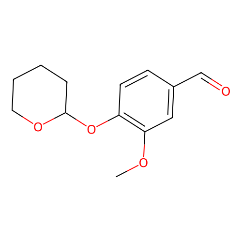 3-Methoxy-4-[(tetrahydro-2H-pyran-2-yl)oxy]benzaldehyde structure