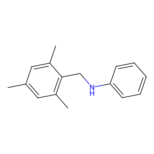 N-(mesitylmethyl)-N-phenylamine structure