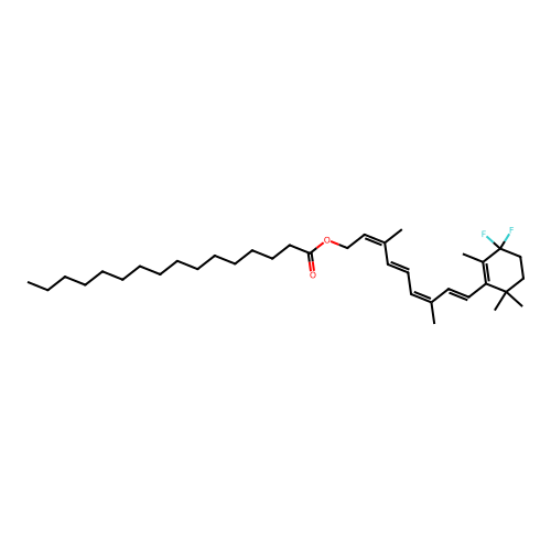 4,4-Difluororetinyl palmitate structure