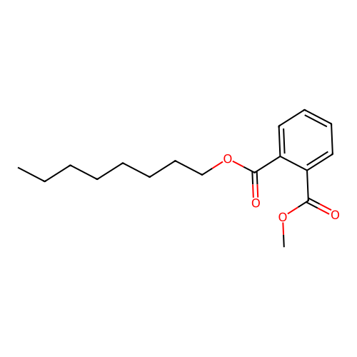 1,2-Benzenedicarboxylic acid, methyl octyl ester structure